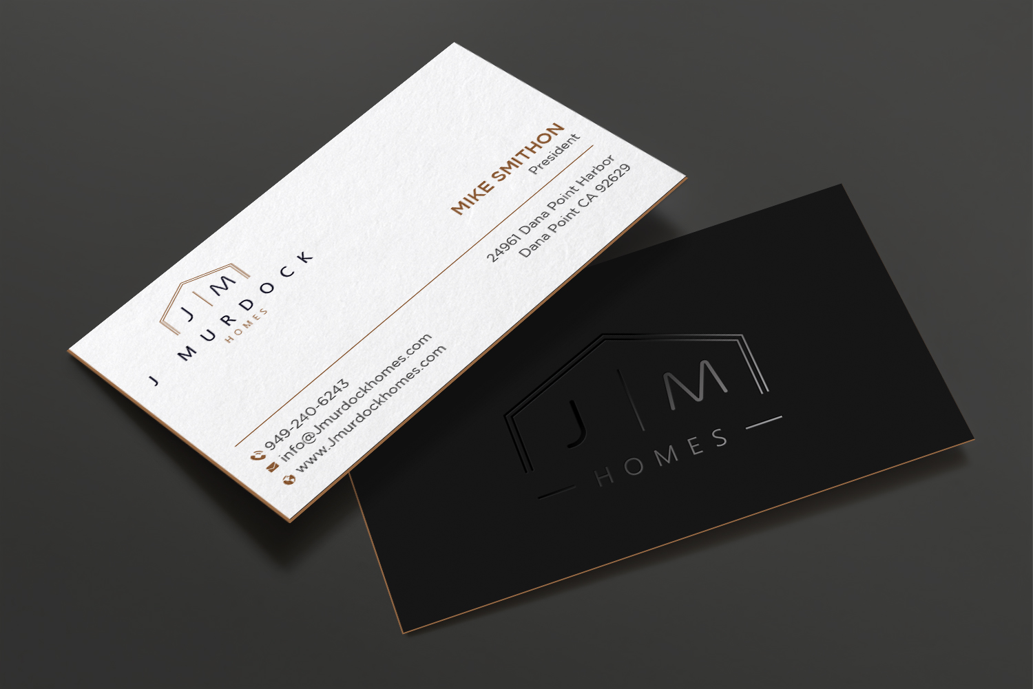 Business Card Design by DesignShout for J Murdock Homes | Design #28061543