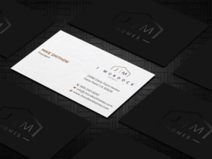 Diseño de Tarjeta de Presentación por DesignShout para J Murdock Homes | Diseño: #28061563