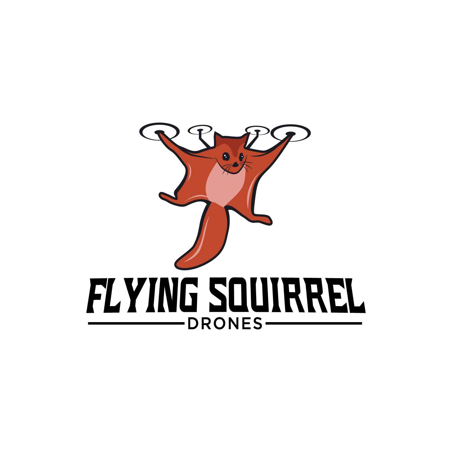 Logo Design by LAXMI DESIGNHUB for Flying Squirrel Drones | Design #28063802