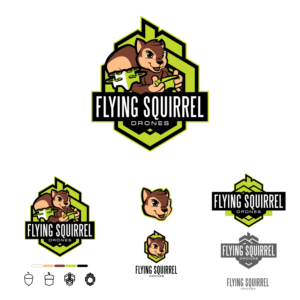 Logo Design by Gabriel T. Marques for Flying Squirrel Drones | Design: #28077112