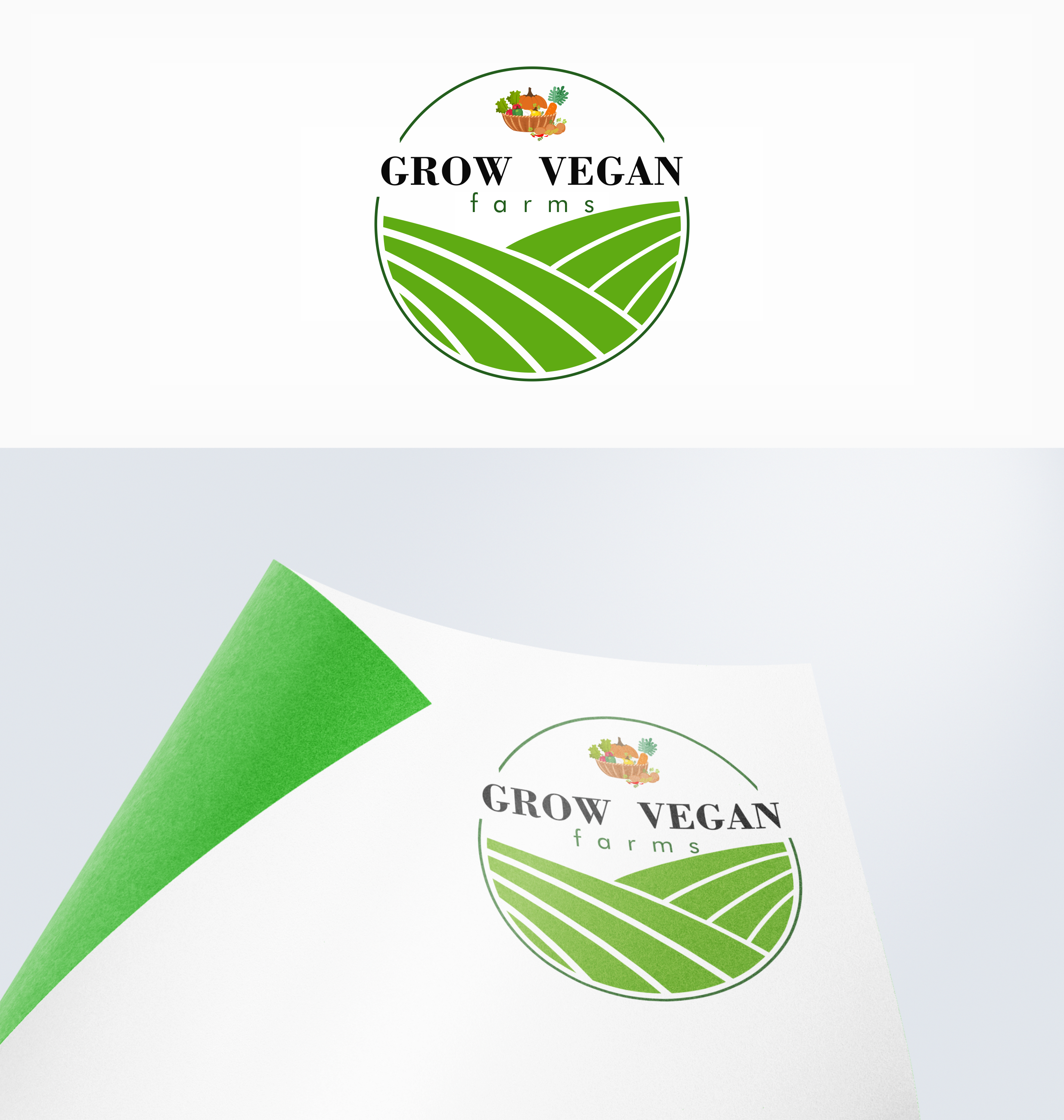 Logo Design by Adeikhan for Grow Vegan Farms | Design #28103777