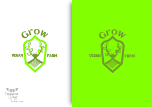 Logo Design by titanium wings for Grow Vegan Farms | Design #28071873