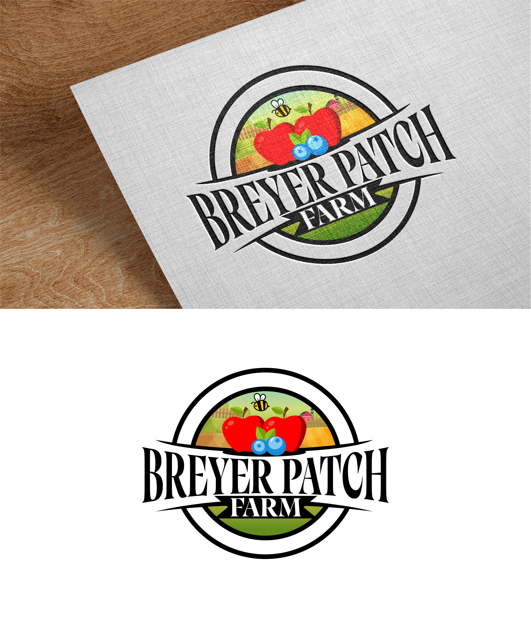 Logo-Design von Jose Loaiza für Breyer Patch Farm | Design #28067900