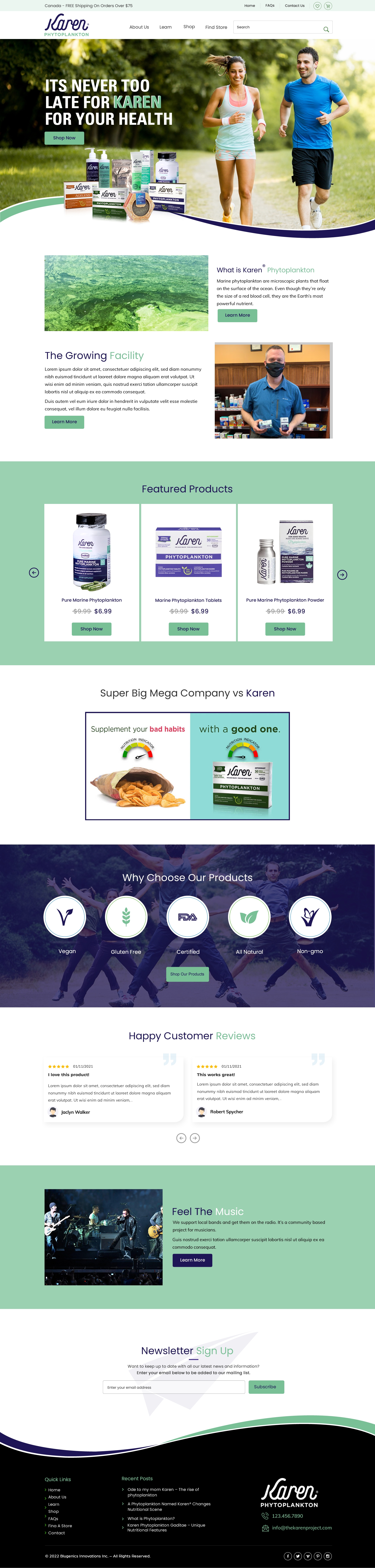 Diseño Web por harmi_199 para Phytoplankton Solutions Inc | Diseño #28100789