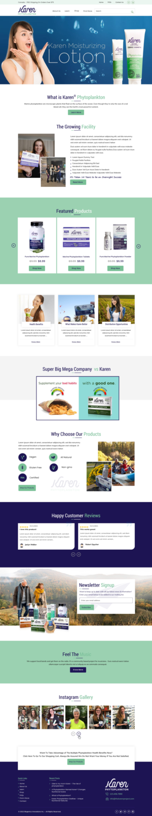 Web Design by harmi_199 for Phytoplankton Solutions Inc | Design: #28110036