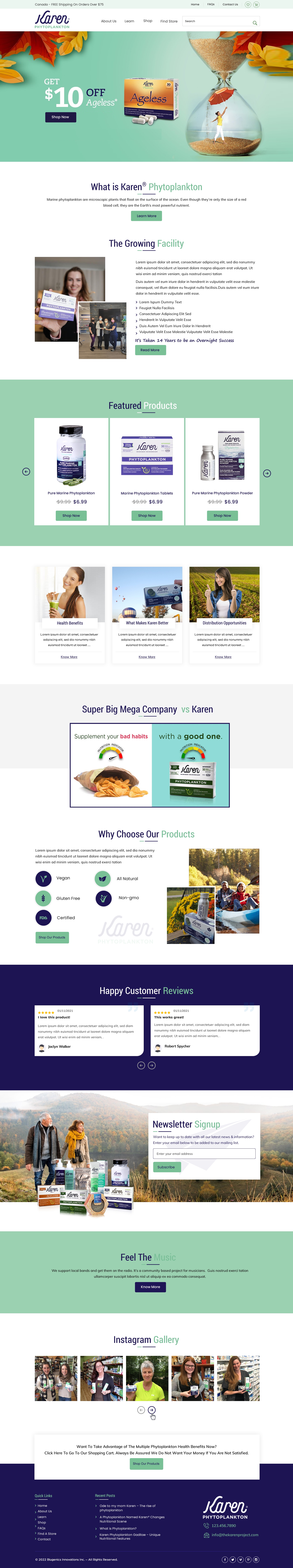 Web Design par harmi_199 pour Phytoplankton Solutions Inc | Design #28110038