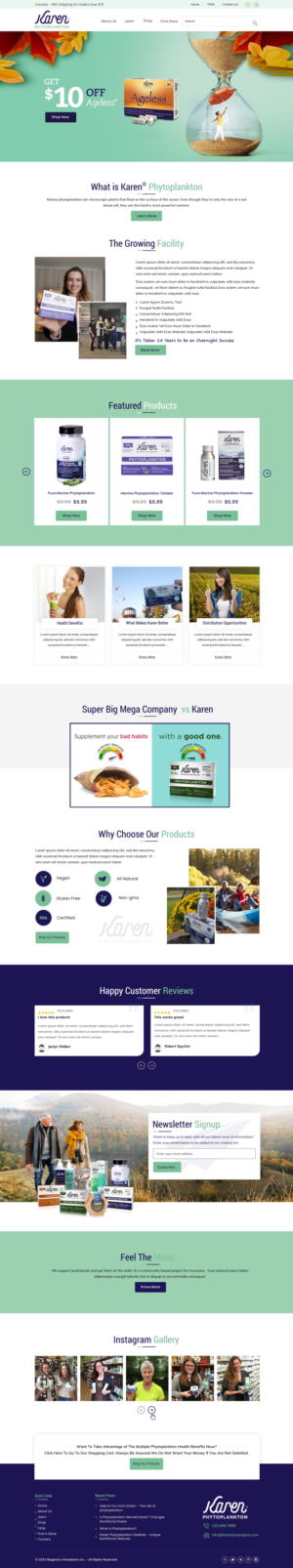 Web Design by harmi_199 for Phytoplankton Solutions Inc | Design: #28110038