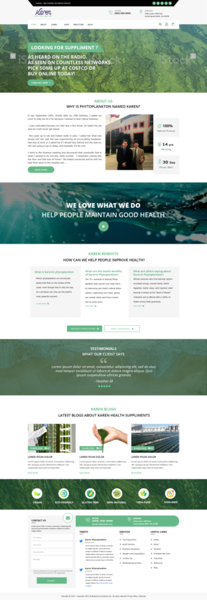 Web Design by pentaxial for Phytoplankton Solutions Inc | Design: #28080650