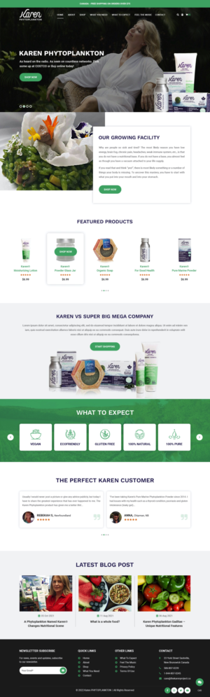 Diseño Web por pb para Phytoplankton Solutions Inc | Diseño: #28071510