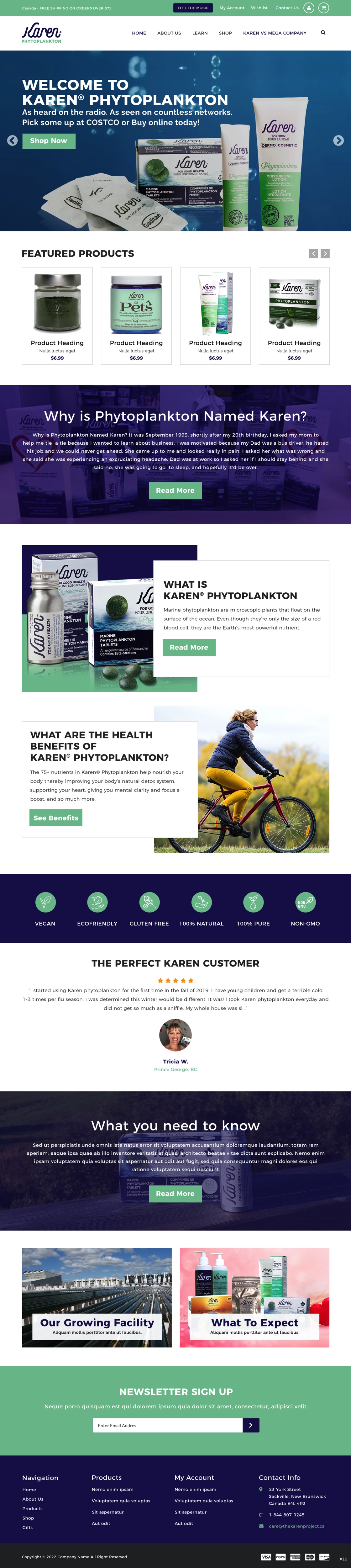 Web Design by pb for Phytoplankton Solutions Inc | Design #28071513