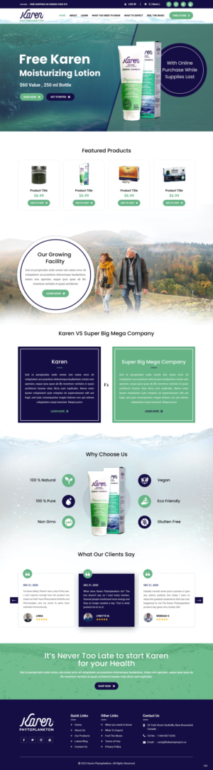 Diseño Web por pb para Phytoplankton Solutions Inc | Diseño: #28081179