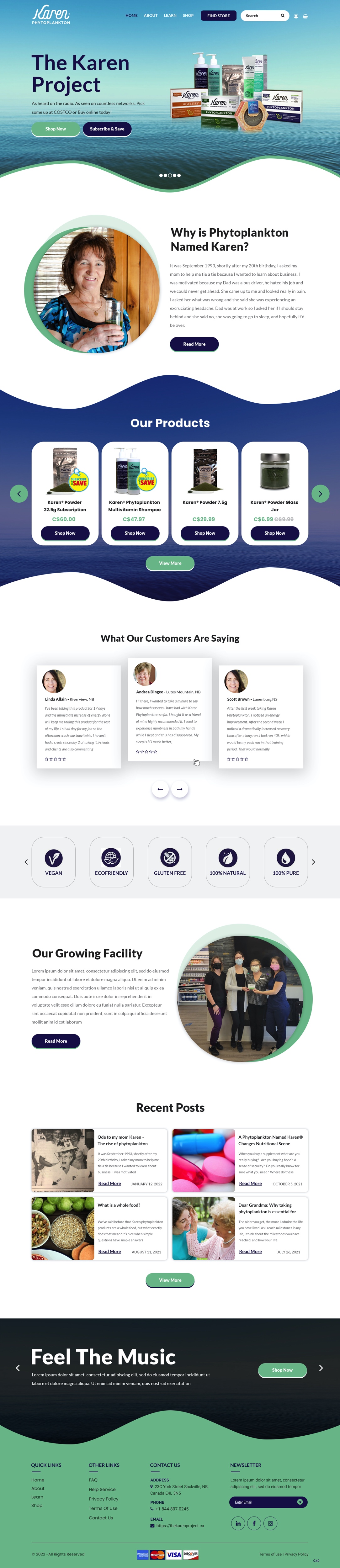 Diseño Web por pb para Phytoplankton Solutions Inc | Diseño #28081181