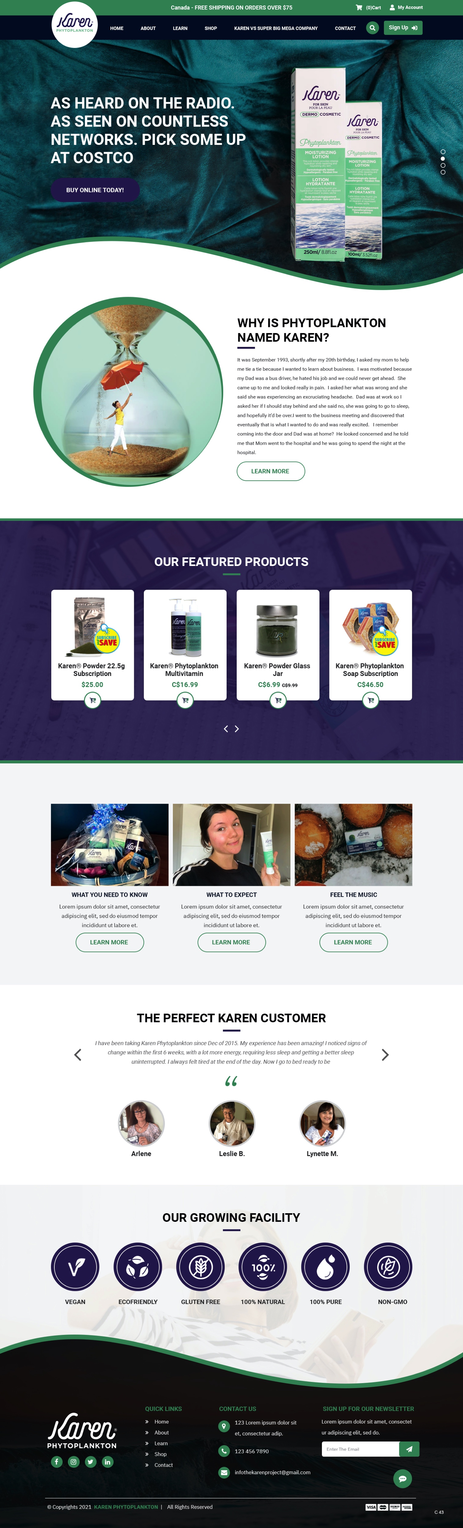 Web Design par pb pour Phytoplankton Solutions Inc | Design #28081182