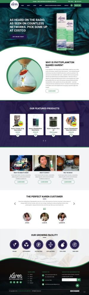 Diseño Web por pb para Phytoplankton Solutions Inc | Diseño: #28081182