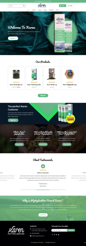 Diseño Web por pb para Phytoplankton Solutions Inc | Diseño: #28081183