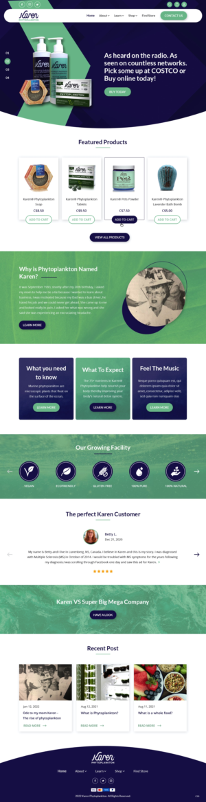 Diseño Web por pb para Phytoplankton Solutions Inc | Diseño: #28081189