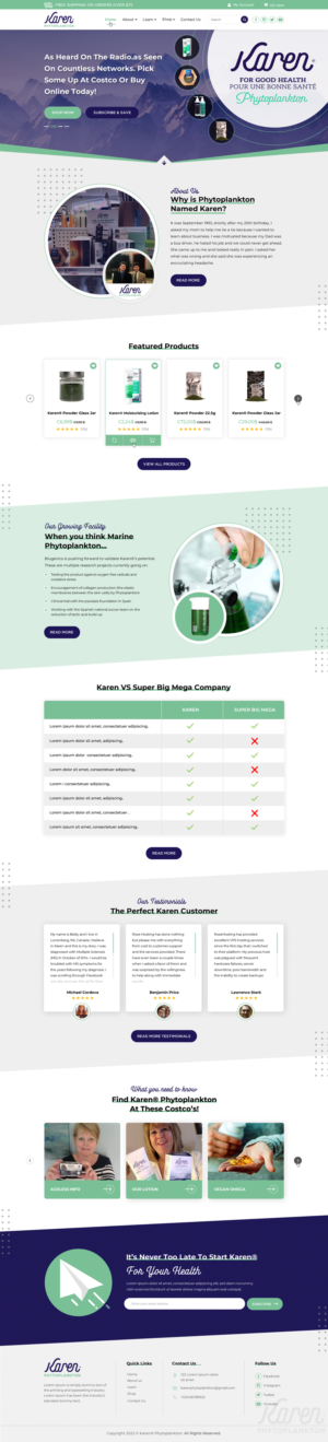 Web Design by Sbss for Phytoplankton Solutions Inc | Design: #28103289