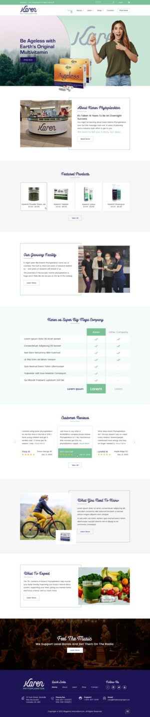 Web Design by Sbss for Phytoplankton Solutions Inc | Design: #28103387