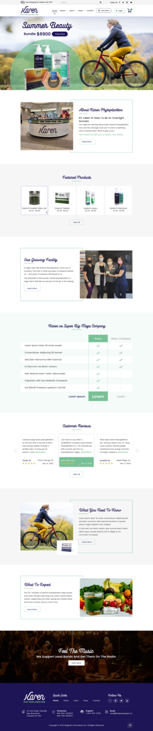 Web Design by Sbss for Phytoplankton Solutions Inc | Design: #28103976
