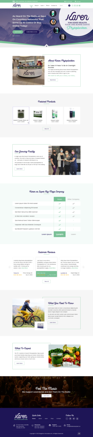 Web Design by Sbss for Phytoplankton Solutions Inc | Design: #28103977