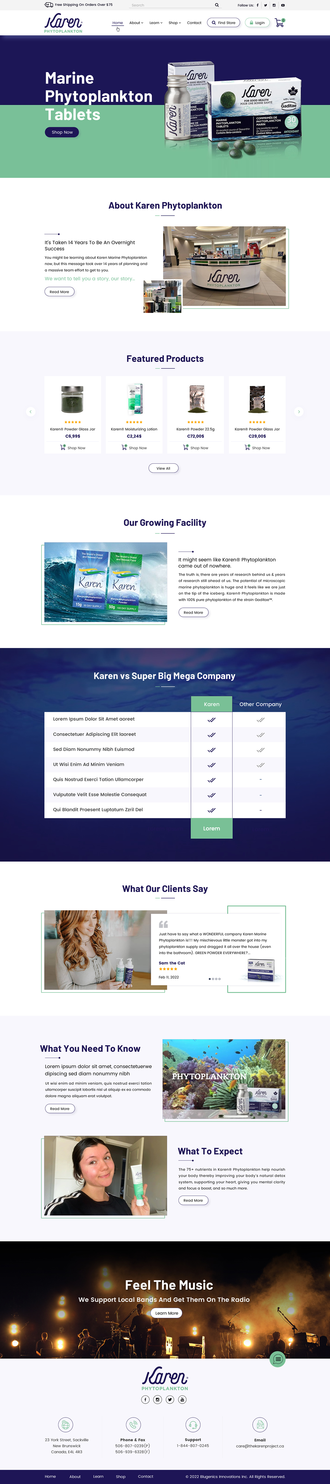 Diseño Web por Sbss para Phytoplankton Solutions Inc | Diseño #28107856