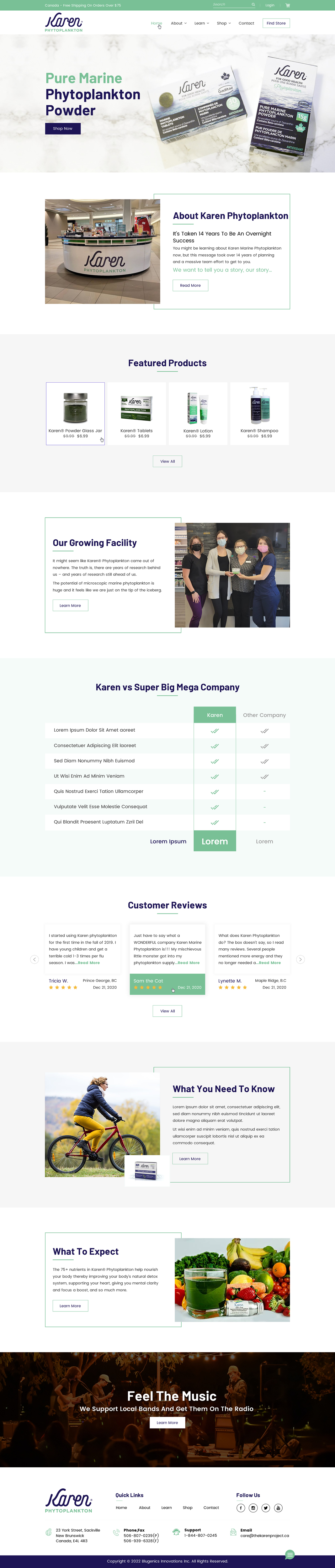 Web Design par Sbss pour Phytoplankton Solutions Inc | Design #28107857