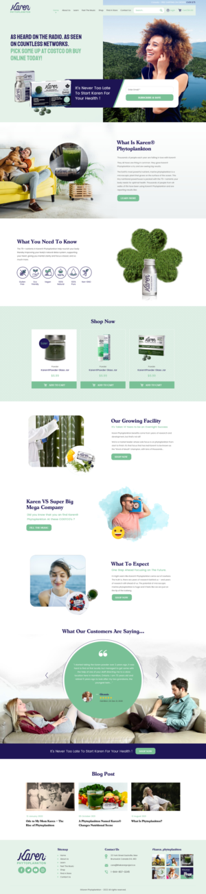 Web Design by rightway for Phytoplankton Solutions Inc | Design: #28079474