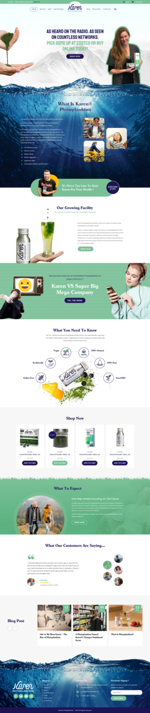 Web Design by rightway for Phytoplankton Solutions Inc | Design: #28079475