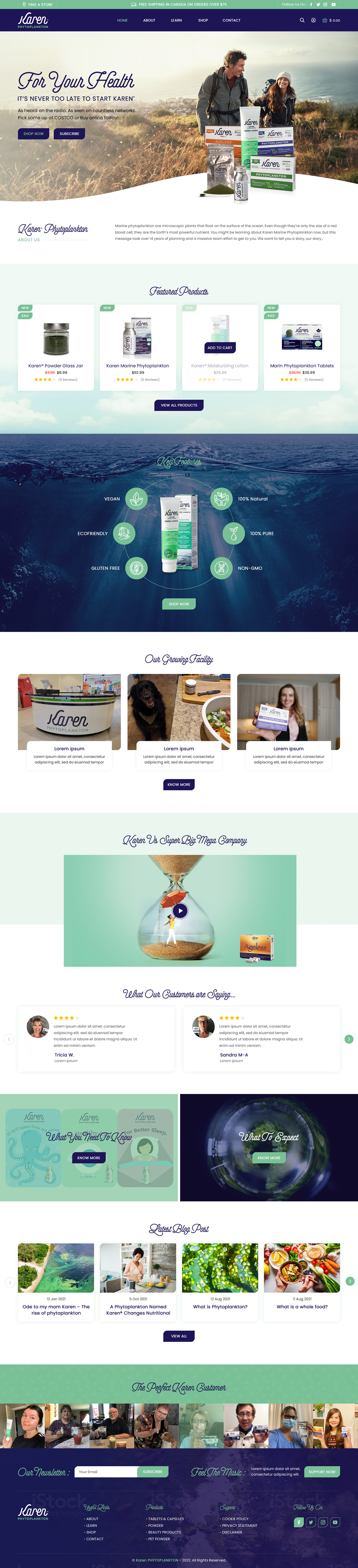 Web Design by rightway for Phytoplankton Solutions Inc | Design #28079476