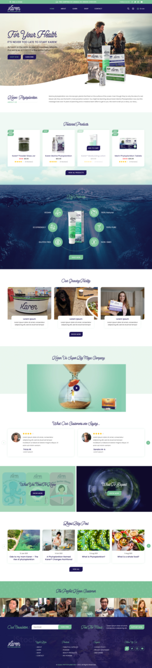 Web Design by rightway for Phytoplankton Solutions Inc | Design: #28079476