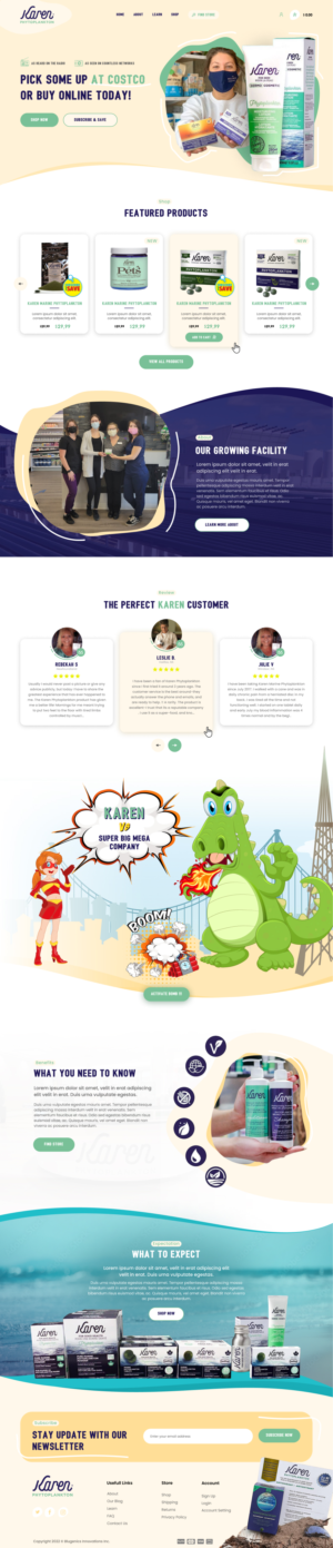 Web Design by *mary for Phytoplankton Solutions Inc | Design #28087939