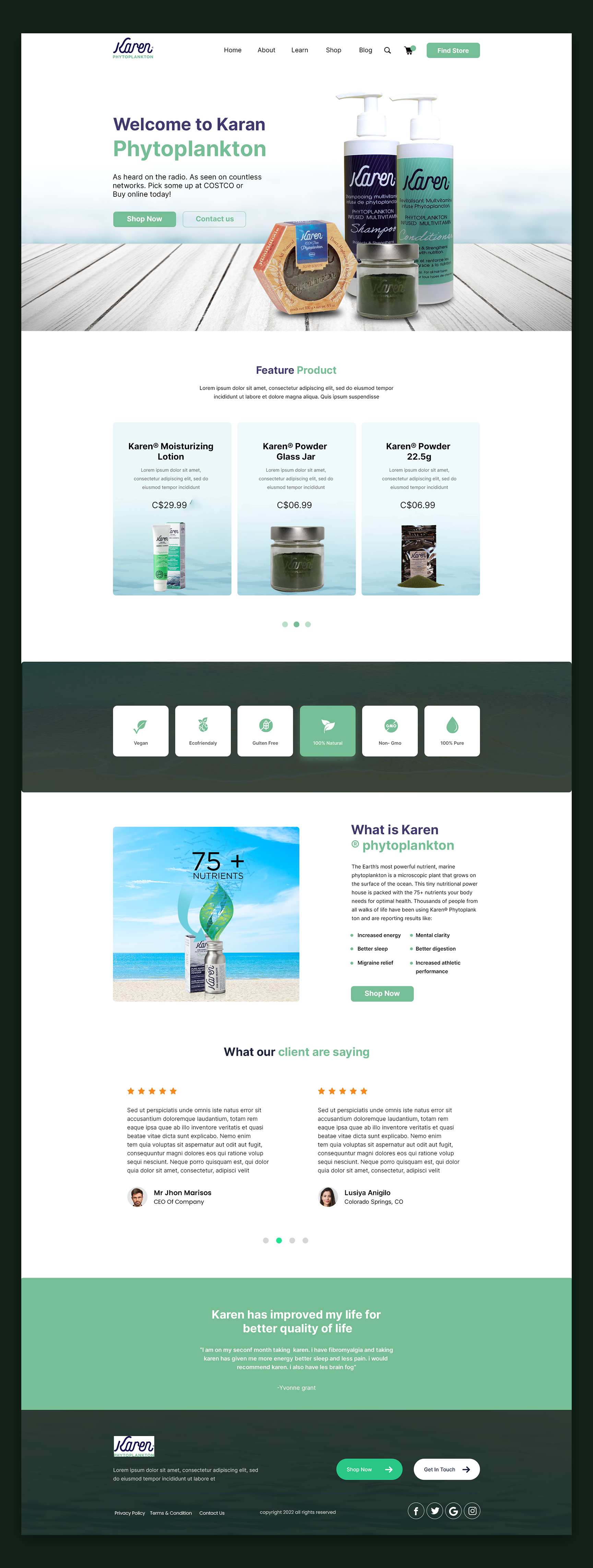 Web Design par lemosys infotech pour Phytoplankton Solutions Inc | Design #28098484