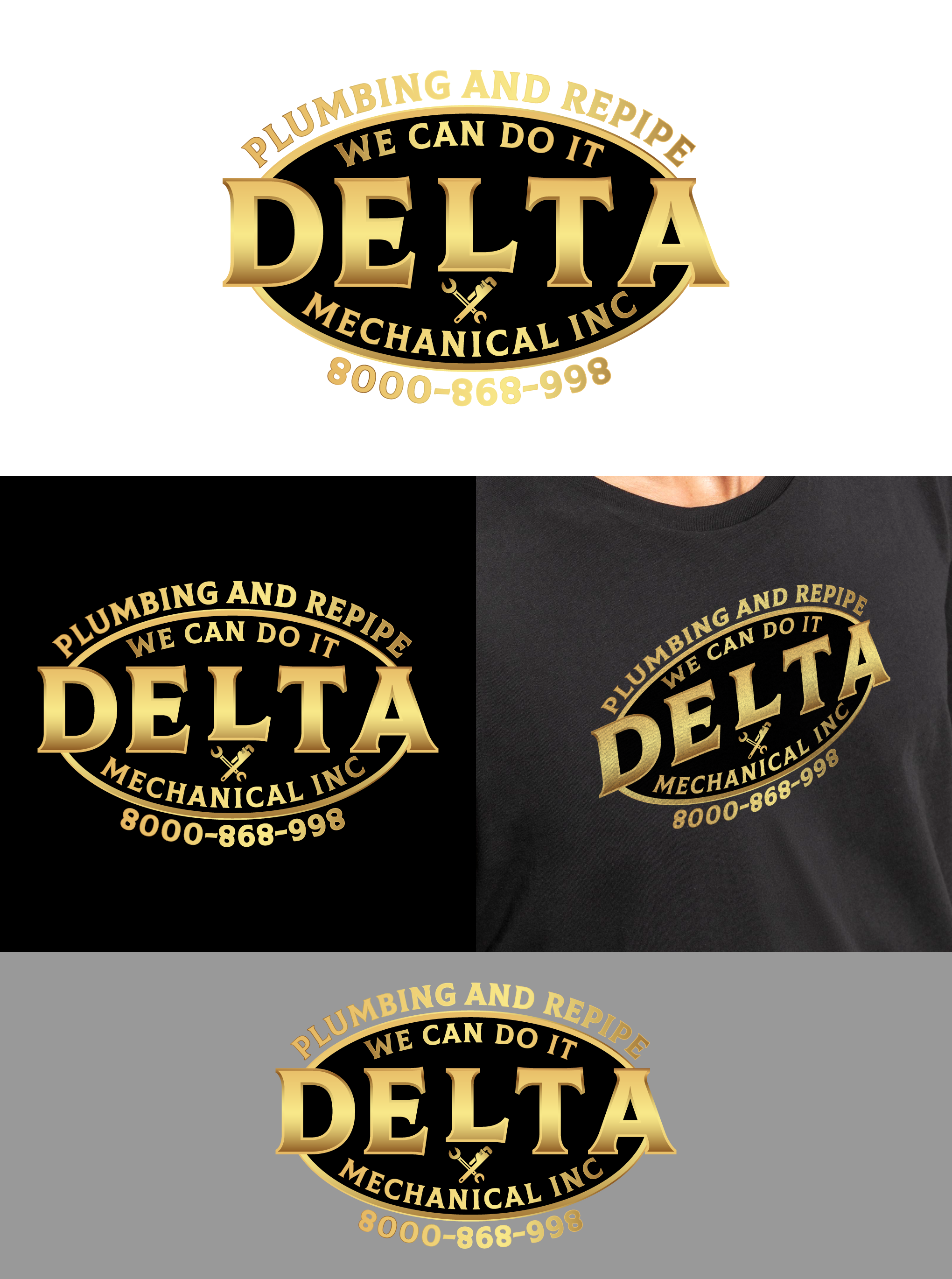 Logo-Design von SHbro für Delta Mechanical, Inc. | Design #28096759