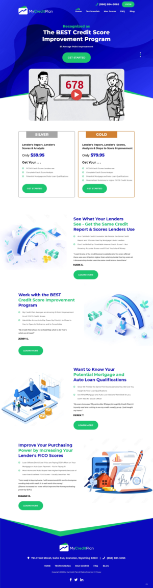 My Credit Plan Home Page | Web-Design von pb