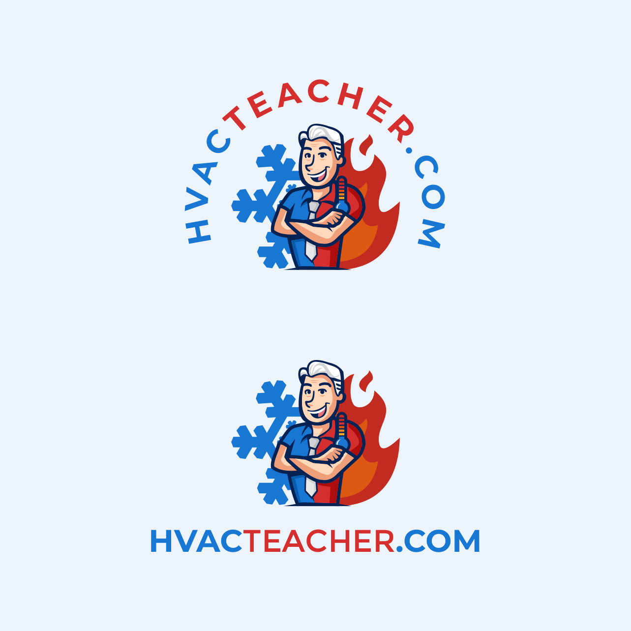Logo Design by Rudy Graph for HVACTEACHER.COM | Design #28075052