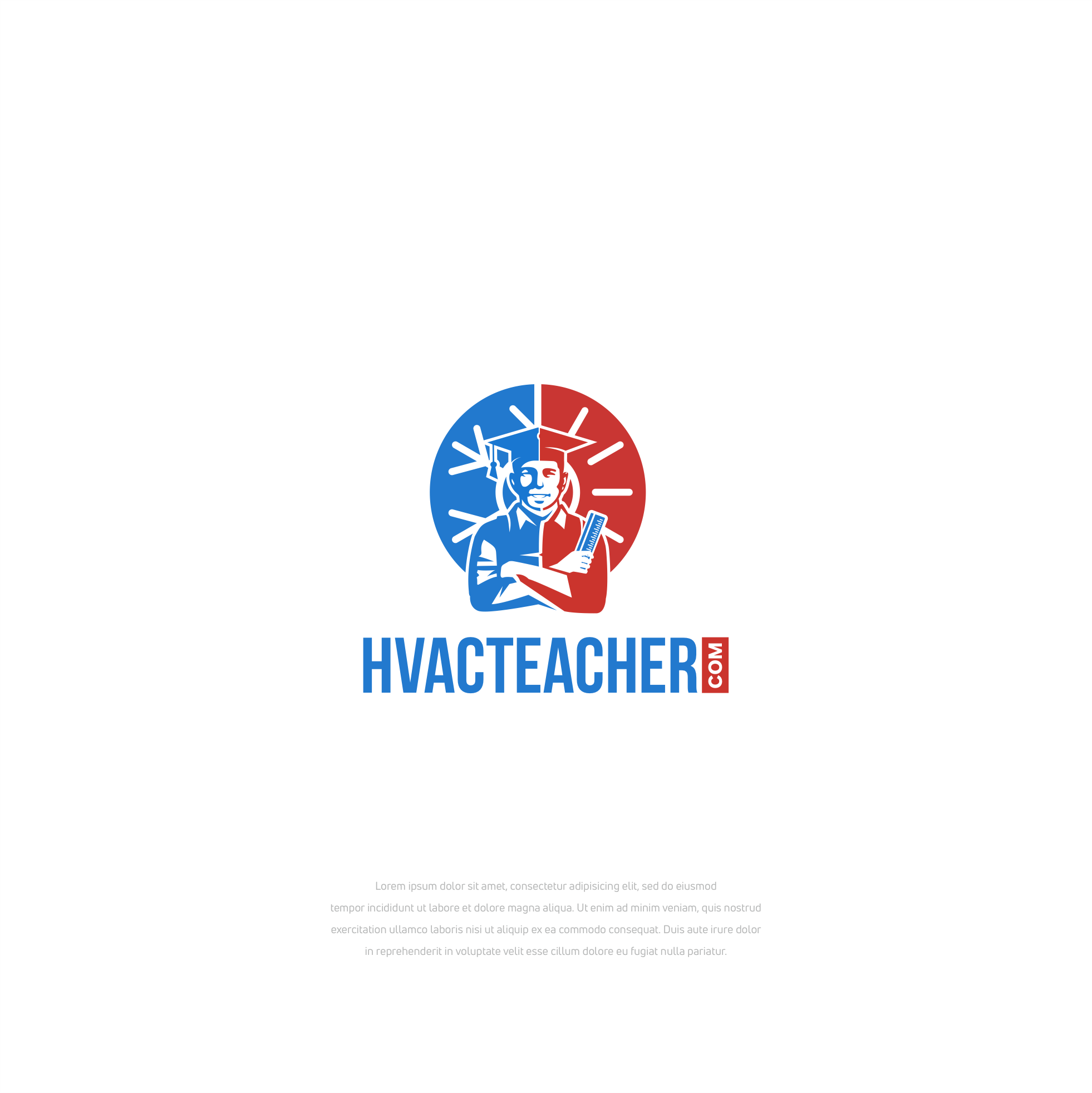 Logo Design by Low_vertical for HVACTEACHER.COM | Design #28079904