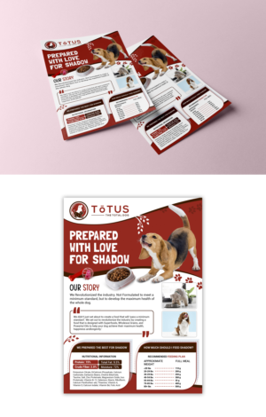 Insert sheet for our Dog Food Package | Diseño de Etiqueta por debdesign