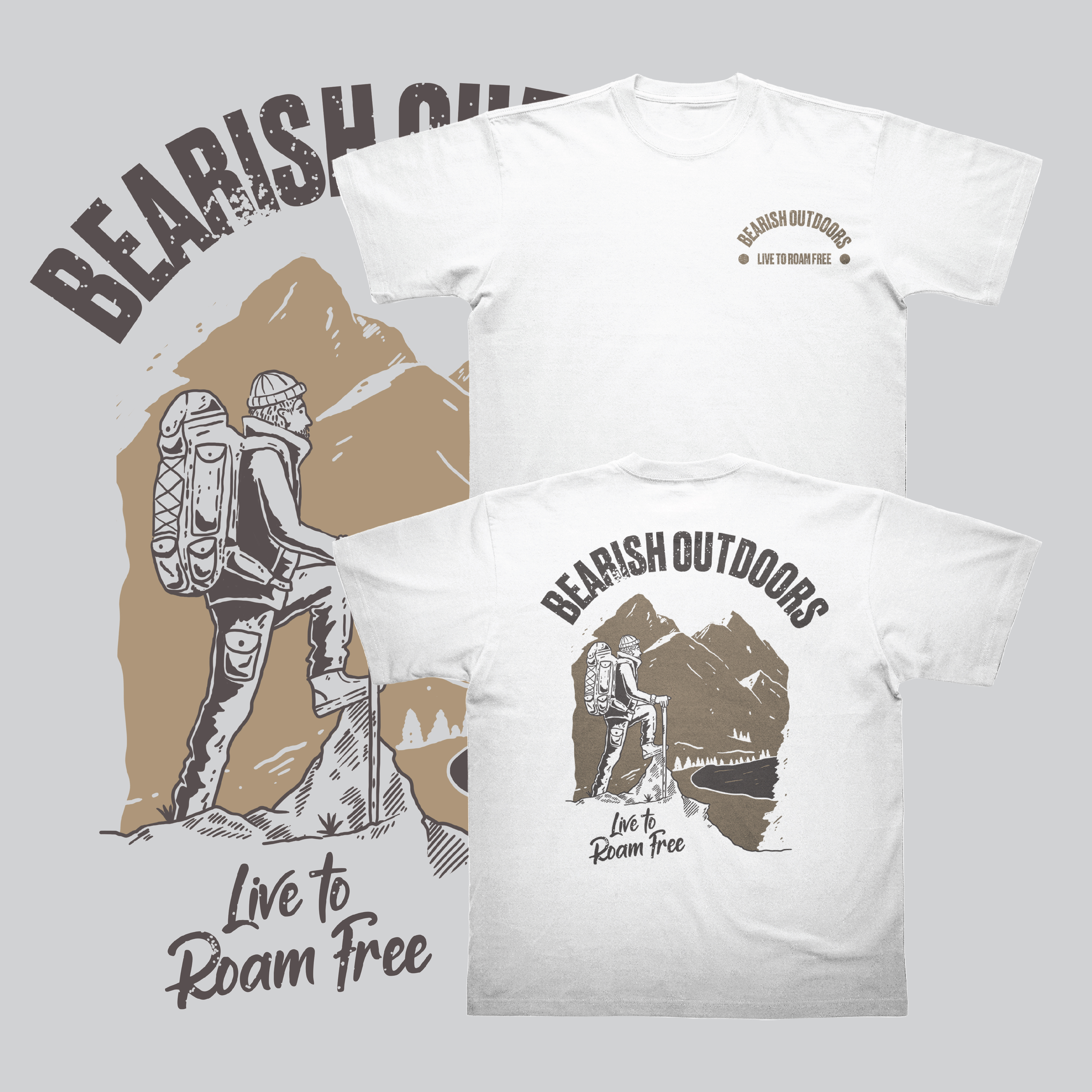 Design de T-shirt par Rifqi 7 pour Bearish Outdoors | Design #28088736