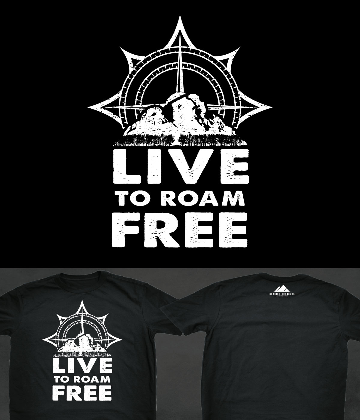 Design de T-shirt par SpaGGy pour Bearish Outdoors | Design #28085639