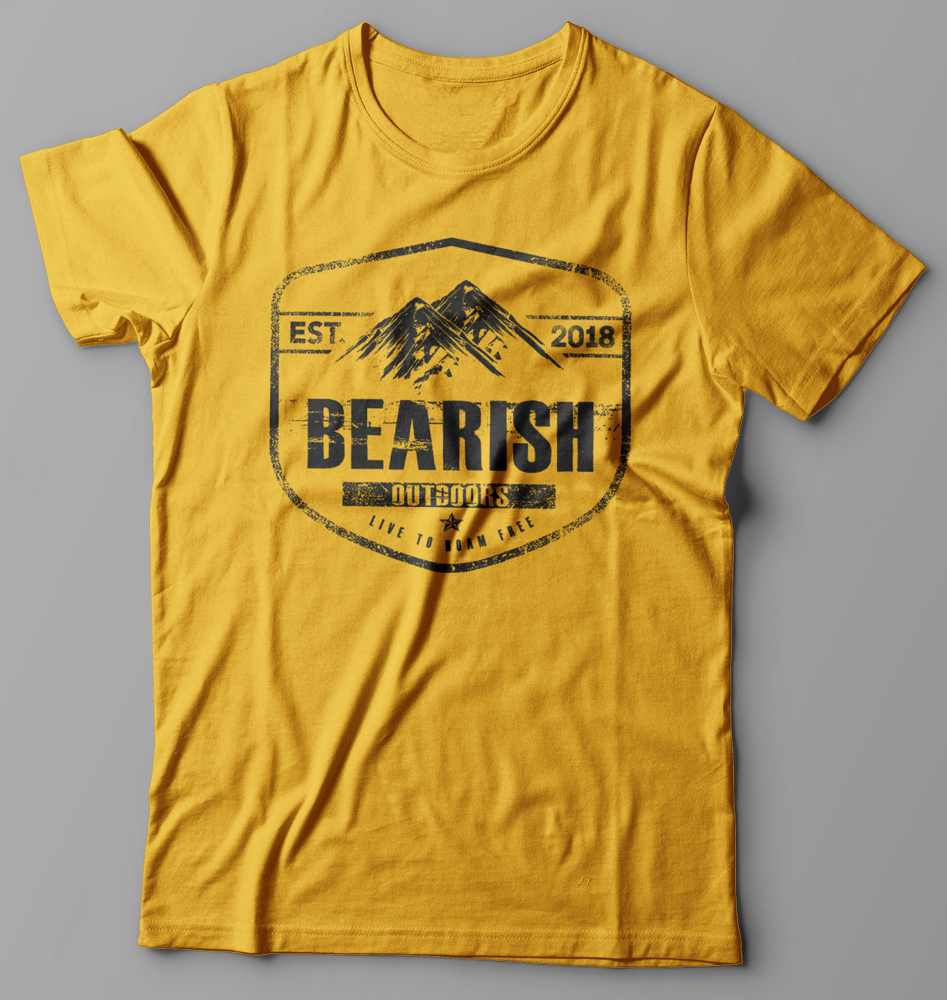 T-shirt Design by O_O NIZAL O_O for Bearish Outdoors | Design #28081886