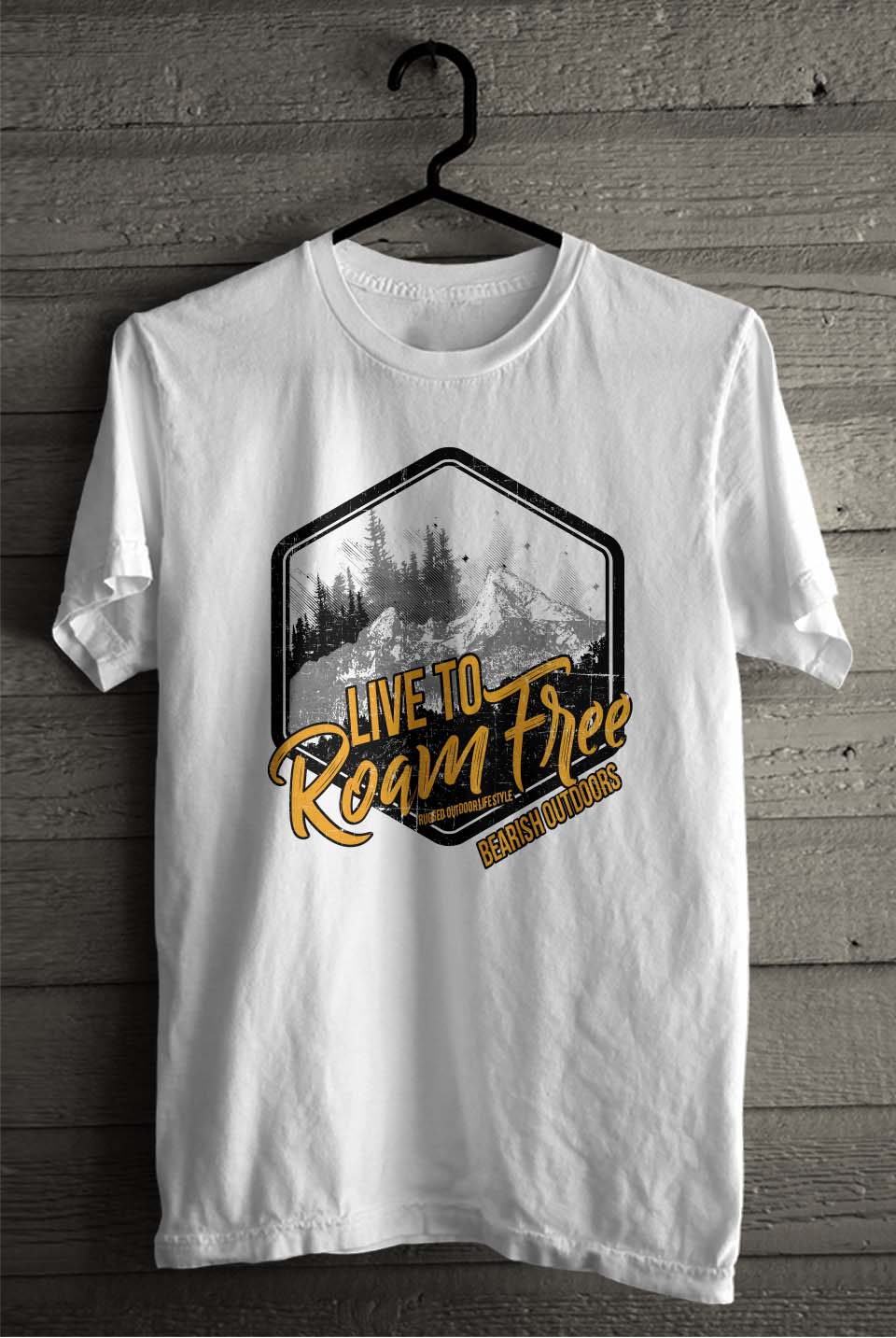 Design de T-shirt par SATHIRA pour Bearish Outdoors | Design #28080857