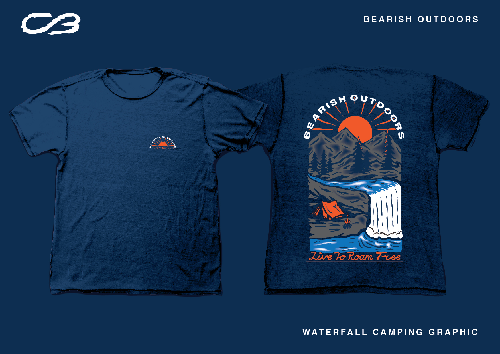 Design de T-shirt par Col 3 pour Bearish Outdoors | Design #28079431