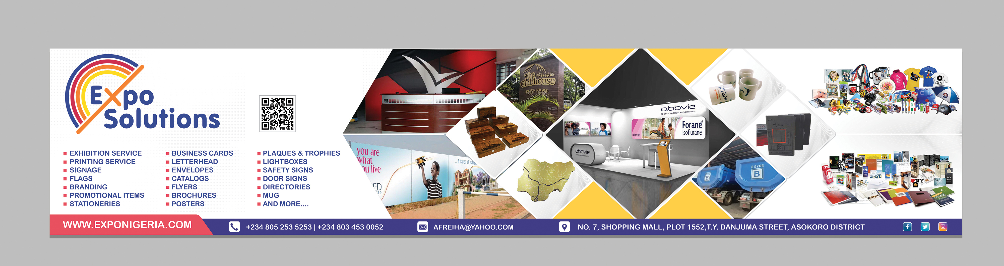 Diseño De Banner Publicitario por alex989 para Expo Solutions LTD | Diseño #28085664