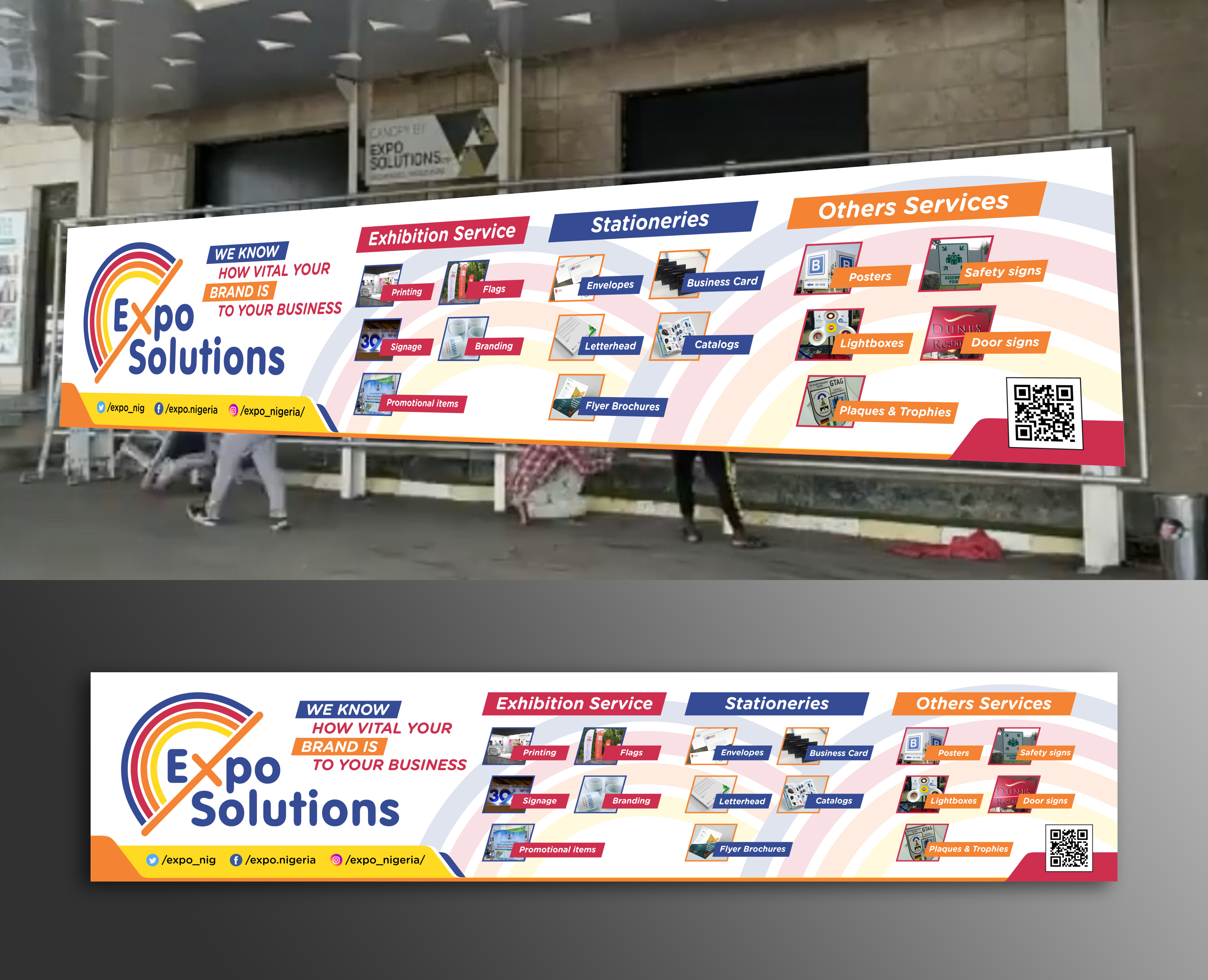 Diseño De Banner Publicitario por ecorokerz para Expo Solutions LTD | Diseño #28078040