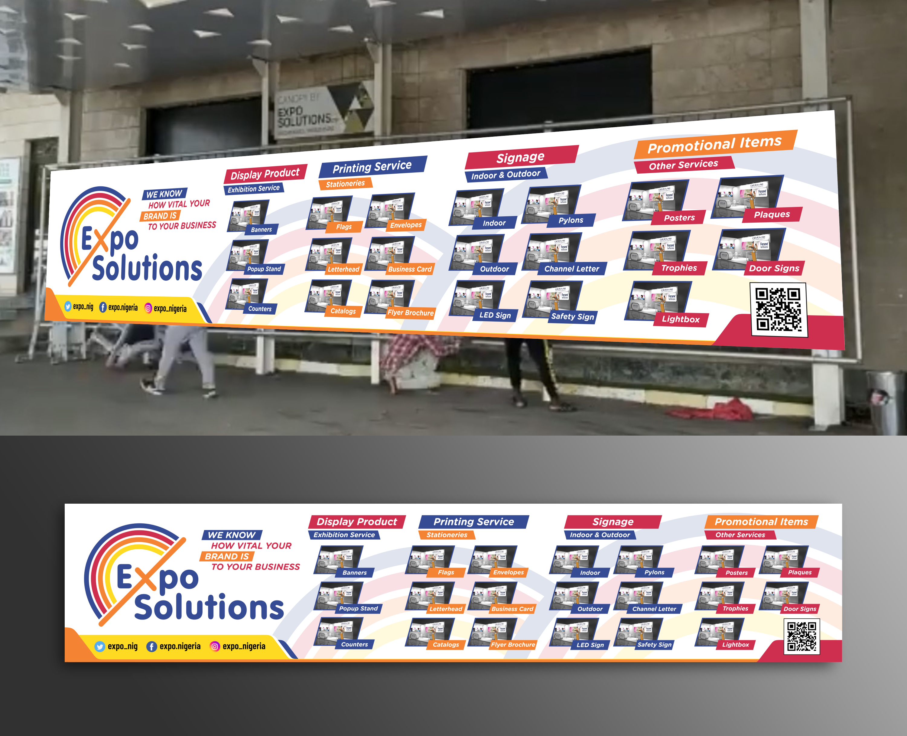 Diseño De Banner Publicitario por ecorokerz para Expo Solutions LTD | Diseño #28102541