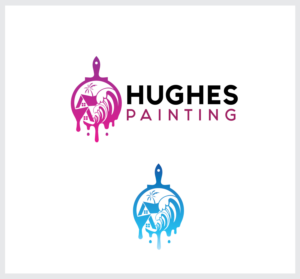 Hughes Painting | Logo Design by angelonyamu