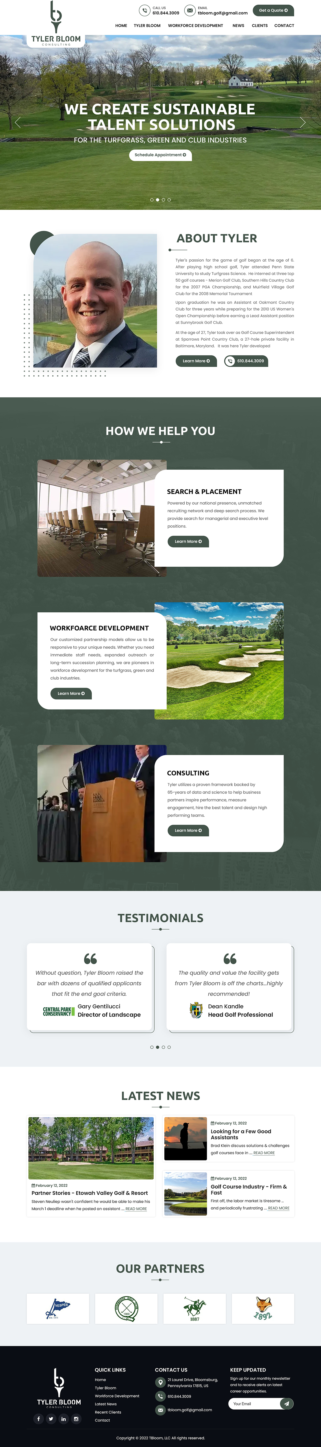 WordPress-Design von Titan Eagle für TBloom, LLC | Design: #28110507