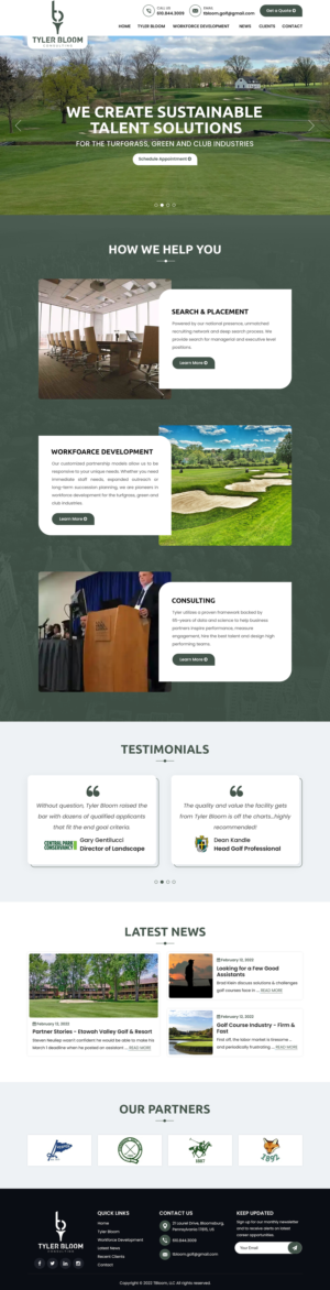 WordPress-Design von Titan Eagle für TBloom, LLC | Design: #28147893