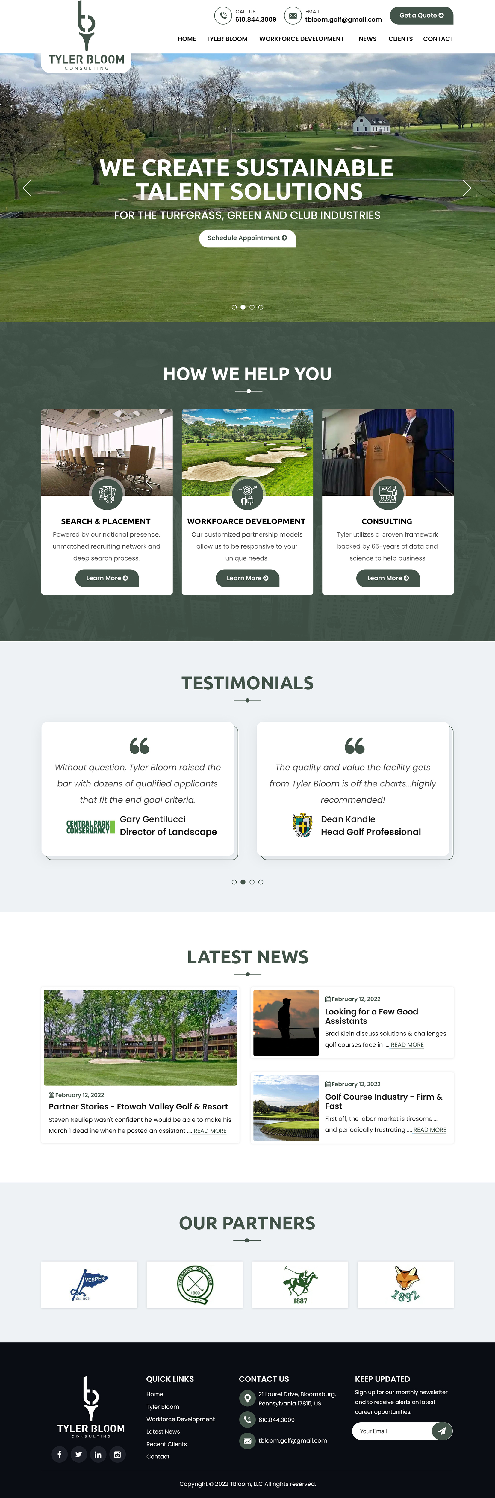 Wordpress Design by Titan Eagle for TBloom, LLC | Design #28149379