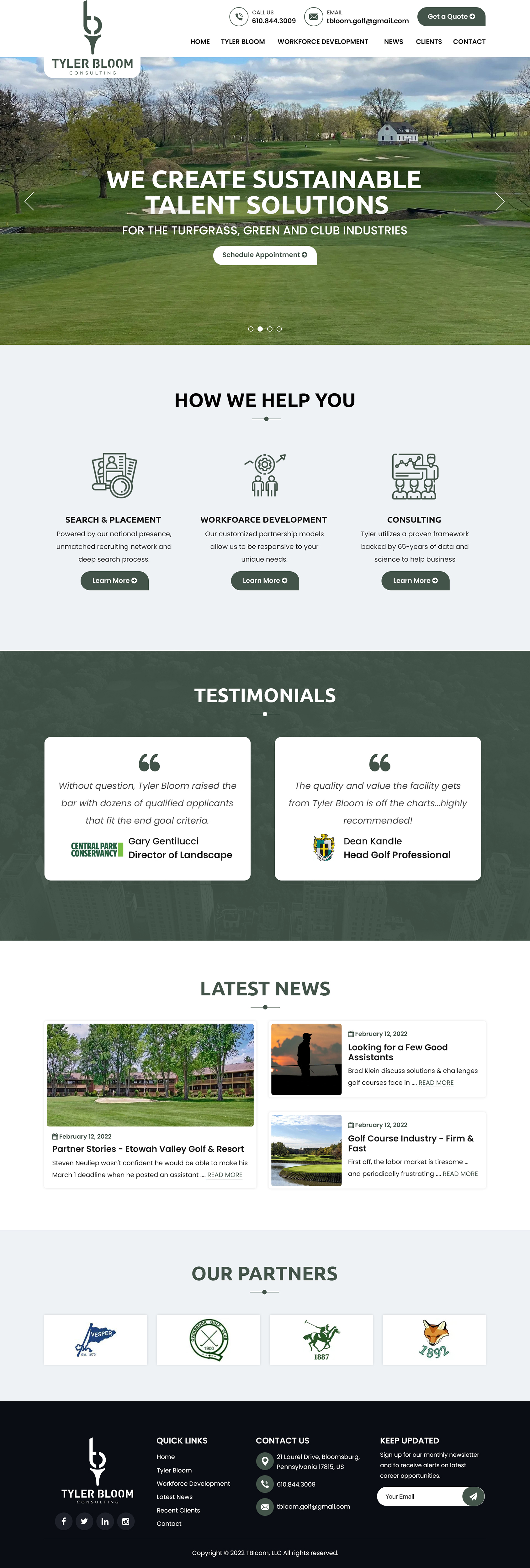 Wordpress Design by Titan Eagle for TBloom, LLC | Design #28149381